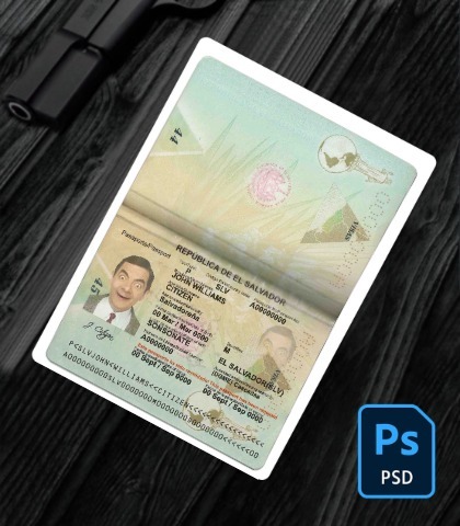 Salvador passport PSD